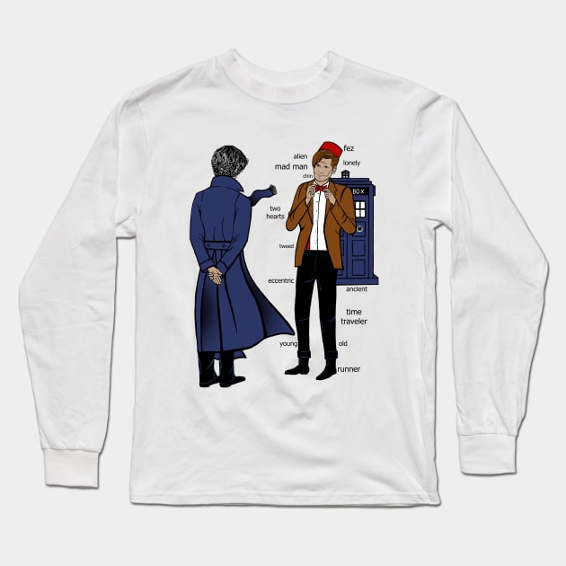 Sherlock meets the Doctor Long Sleeve T-Shirt by ChloeRose